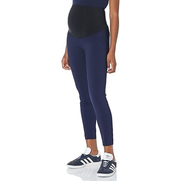 Motherhood Maternity Medium Bumplift Maia Maternity Pants Blue Support Stretch - Picture 1 of 9